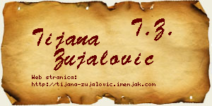 Tijana Zujalović vizit kartica
